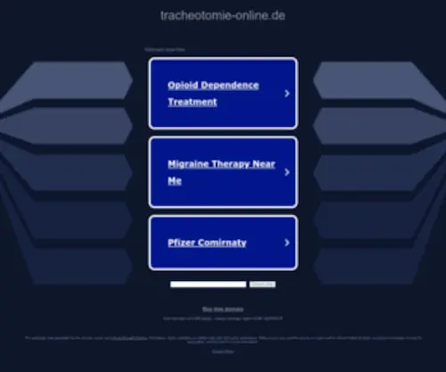 Tracheotomie-Online.de(Tracheotomie) Screenshot