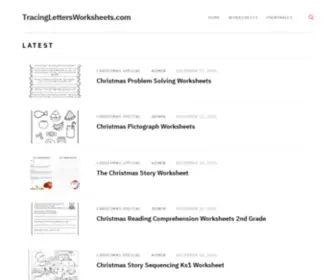 Tracinglettersworksheets.com Screenshot