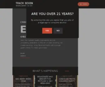 Track7Brewing.com(Track 7) Screenshot