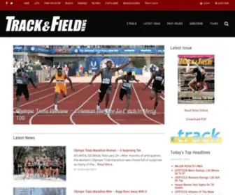 Trackandfieldnews.com(Track & Field News) Screenshot