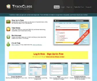 Trackclass.com(Simple, yet useful student organization) Screenshot