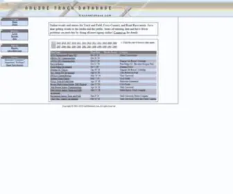 Trackdatabase.com(Online Track Database) Screenshot