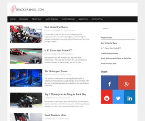 Trackdaymag.com(Trackdaymag) Screenshot