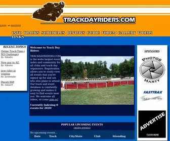 Trackdayriders.com(The Track Riders Resource) Screenshot