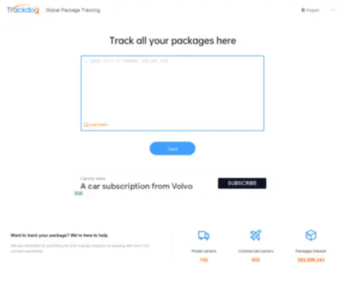 Trackdog.com(ALL-IN-ONE PACKAGE TRACKING) Screenshot