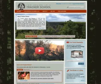 Trackerschool.com(Tom Brown) Screenshot