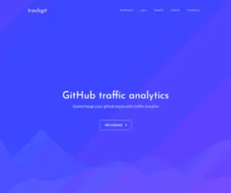 Trackgit.com(Analytics for Github) Screenshot