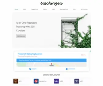 Trackingex.com(All-in-One Package Tracking) Screenshot