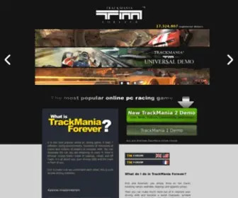 Trackmaniaforever.com(TrackMania Forever) Screenshot
