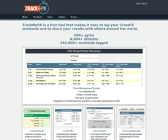 Trackmypr.com(Fitness event) Screenshot