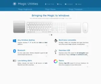 Trackpadmagic.com(Windows drivers for Apple input devices) Screenshot