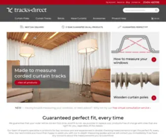 Tracks-Direct.com(Made to measure curtain poles and tracks for straight and bay windows) Screenshot