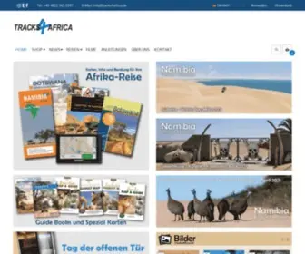 Tracks4Africa.de(Onlineshop und Reiseberatung zum südlichen Afrika) Screenshot