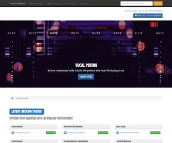 Tracksplanet.com(Download Instrumental Karaoke Songs and customize your Backing Tracks with the Multi) Screenshot
