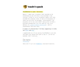 Trackthepack.com(Track the Pack) Screenshot
