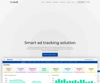 Trackwill.com(Smart ad tracking solution) Screenshot