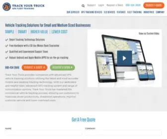 Trackyourtruck.com(Track your commercial vehicles with premiere GPS tracking devices & software) Screenshot