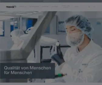 Tracoe.com(Herzlich Willkommen bei TRACOE medical GmbH) Screenshot