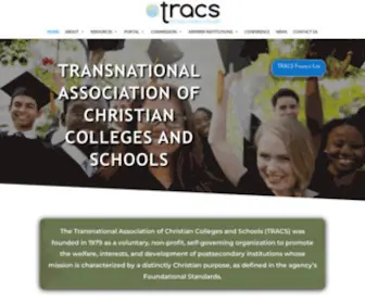 Tracs.org(Transnational Association of Christian Colleges and Schools) Screenshot