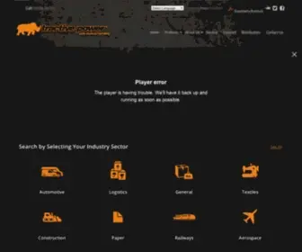 Tractivepower.com(Battery Powered Tugs) Screenshot