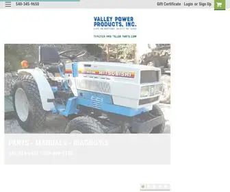 Tractorandtillerparts.com(Valley Power Products) Screenshot