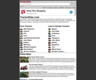 Tractordata.com(Information on all makes and models of tractors) Screenshot