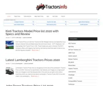 Tractorsinfo.com(Tracotrs Info) Screenshot