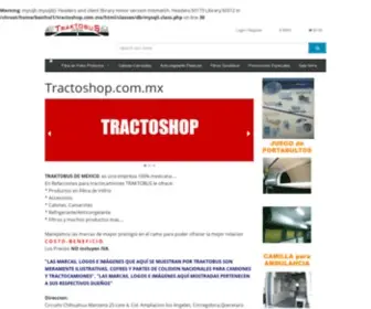 Tractoshop.com.mx(Tractoshop Mexico empresa que pone a su disposición su gama de productos) Screenshot