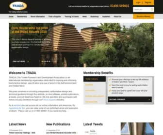 Trada.co.uk(Timber Research and Development Association) Screenshot