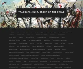 Tradcatknight.org(TRADCATKNIGHT/ORDER OF THE EAGLE) Screenshot