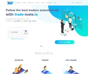 Trade-Mate.io(Cryptocurrency trading platform) Screenshot