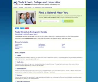Trade-Schools.ca(Trade Schools & Colleges in Canada) Screenshot