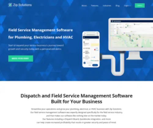 Trade-Serve.com(Zip Solutions Field Service Management Software for Trades) Screenshot