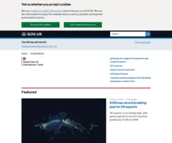 Trade.gov.uk(Department for International Trade) Screenshot