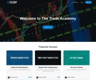 Tradeacademyportal.com(Trading courses & tools) Screenshot