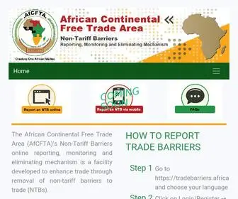 Tradebarriers.africa(Non-Tariff Barriers) Screenshot