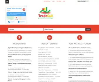 Tradecall.in(Free Business Listing and Virtual PA Services) Screenshot