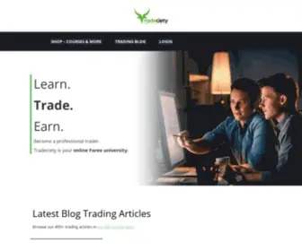 Tradeciety.com(Trading Blog) Screenshot
