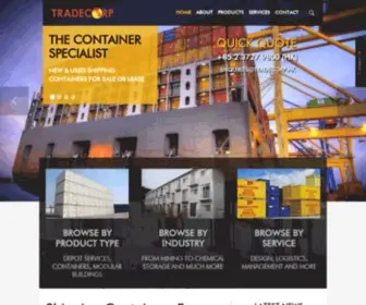 Tradecorpshippingcontainers.hk(Tradecorp Shipping Containers Hong Kong) Screenshot