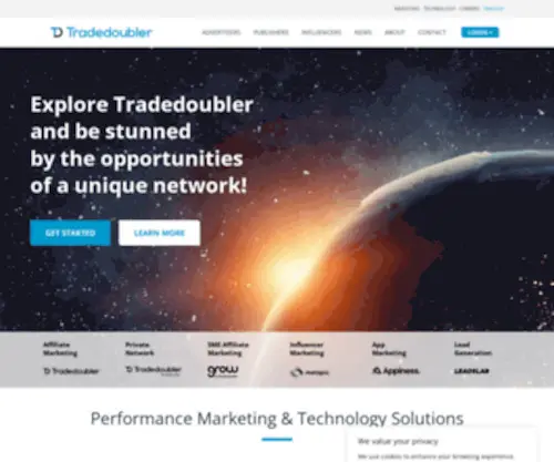 Tradedoubler.com(Connect and Grow) Screenshot