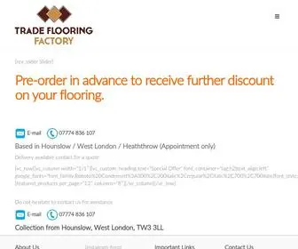 Tradeflooringfactory.co.uk(Real & Natural Solid Wood Flooring in London) Screenshot