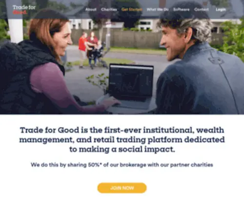 Tradeforgood.com.au(Trade for Good ASX online trading platform) Screenshot