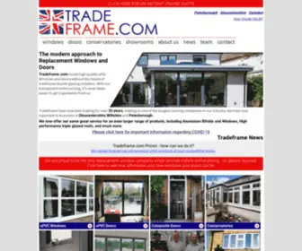 Tradeframe.com(UPVC Windows Conservatories Doors Double Glazing Instant Online Quote) Screenshot