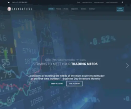Tradeknowledge.co.za(Unlock Your Financial Potential with Unum Capital) Screenshot