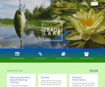 Tradelakewi.com(The Town of Trade Lake) Screenshot