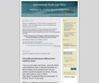 Tradelawnews.com(International Trade Law News) Screenshot