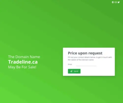 Tradeline.ca(Domain name may be for sale) Screenshot