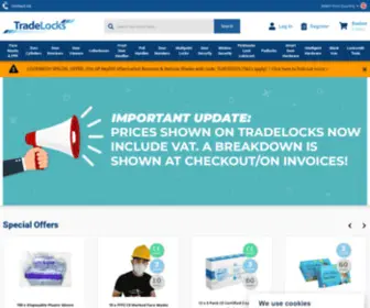 Tradelocks.co.uk(Tradelocks) Screenshot
