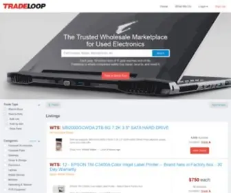 Tradeloop.com(The Wholesale Marketplace for Used Electronics) Screenshot