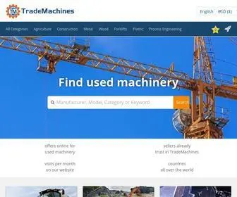 Trademachines.com(All used industrial equipment online on TradeMachines) Screenshot